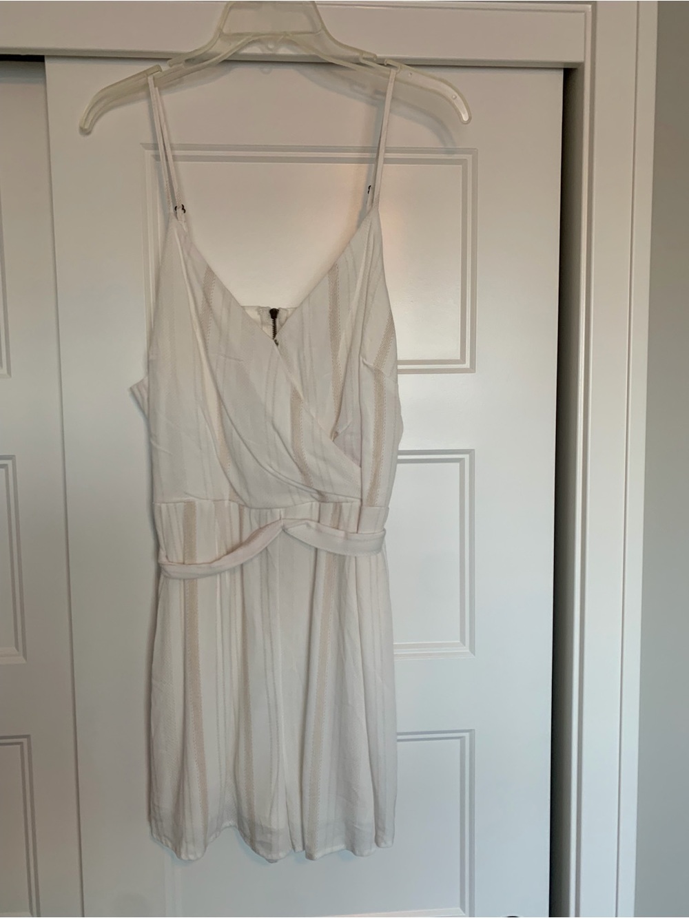 Xhilaration White/Cream Spaghetti Strap Romper